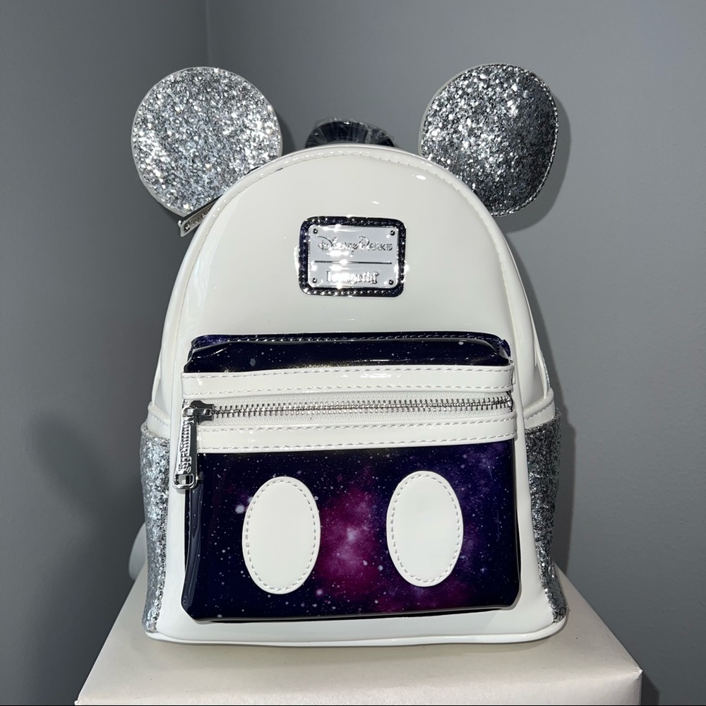 Disney Parks Loungefly Mickey Mouse The Main Attraction Space Mountain backpack